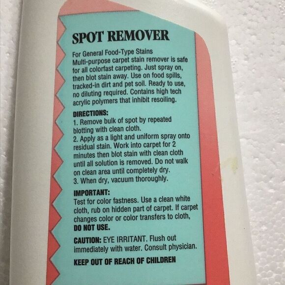 Kirby spot remover about 10 of 12 ounces in bottle - Picture 3 of 3